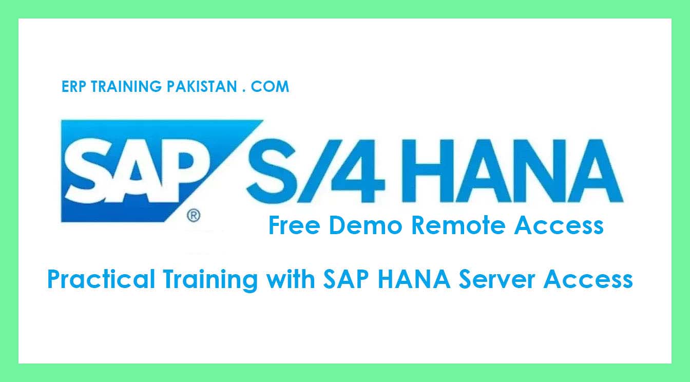 SAP S4 HANA ONLINE ACCESS | FREE DEMO ACCESS
