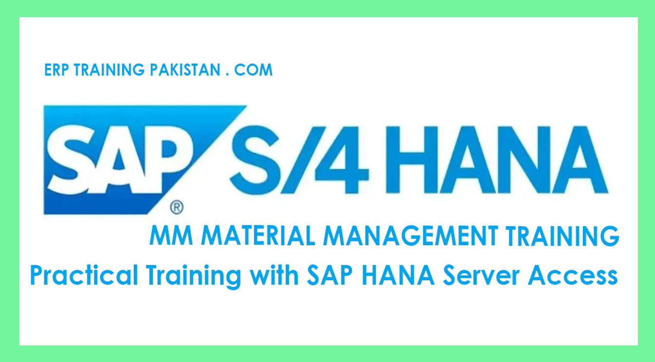SAP S4 HANA MM MATERIAL MANAGEMENT TRAINING
